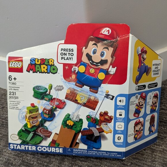 NEW IN BOX!! LEGO Super Mario: Adventures with Mario Starter Course (71360) - Picture 1 of 2